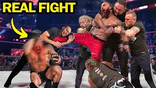 WWE Matches That Turned Into Real Fights [upl. by Leirraj]