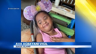 Nurses family and friends grieve loss of fouryear old Ava Agbayani at vigil [upl. by Soloma]