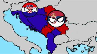 Serbia and Montenegro vs Croatia Bosnia Albania and Kosovo [upl. by Scrivings248]