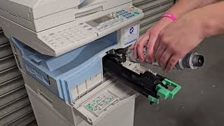 Replacing Toner Ricoh MP 161 171 And MP 201 [upl. by Aicilaf]