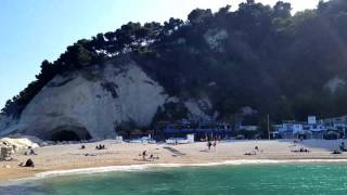 Costa del Conero dalla spiaggia Urbani di Sirolo [upl. by Marlene]