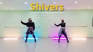 에드 시런Ed Sheeran SHIVERS Feat Jessi SUNMI다이어트댄스팝몸풀이시니주리창작거울모드 [upl. by Danielson]