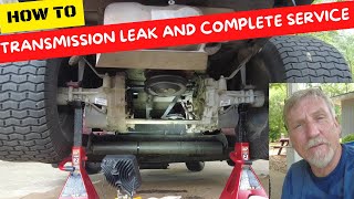 Zero Turn Hydrostatic Transmission Leak and Complete Service  How To [upl. by Fulmer]