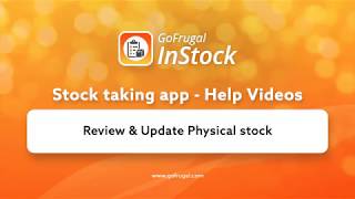 Review amp Update physical stock using InStock [upl. by Aihsia]