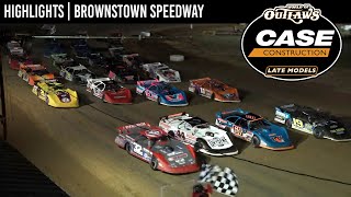 World of Outlaws CASE Late Models  Brownstown Speedway  October 6 2023  HIGHLIGHTS [upl. by Nnor719]