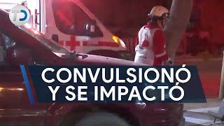 Conductora se impactó contra cabina telefónica tras convulsionar [upl. by Nadbus]