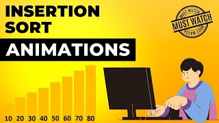 Insertion Sort Animations  Data Structure  Visual How [upl. by Esilrahc]