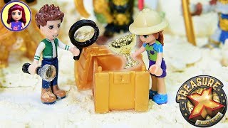 Digging for Gold  Treasure X Fossicking with Lego Friends Kids Toys [upl. by Zucker]