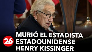 Murió el ex secretario de Estado estadounidense Henry Kissinger a los 100 años [upl. by Aubine628]