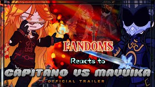 Fandoms reacts to Mavuika Vs Capitano ‖Natlan 50 cut scene ‖ quot Clash of Frost and Flamequot [upl. by Aiekat]