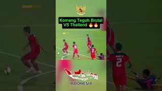 Aksi Brutal Komang Teguh VS Thailand timnasindonesia komangteguh thailand [upl. by Lachish501]