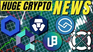 TOP CTYPTO NEWS Quant Network Unibright Cryptocom Chainlink ShareRing Elrond [upl. by Frey493]