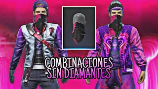 COMBINACIONES CON EL PAÑUELO ROSA SIN DIAMANTES ❤️ FREE FIRE [upl. by Aneerol]