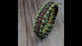 Cobra paracord bracelet with Copper Wire shorts [upl. by Ayarahs641]