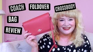 Coach Foldover Crossover Bag Review  Whats In My Handbag [upl. by Yajiv]