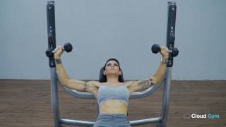 Dumbbell Incline Bench Press  Supino Inclinado com Halteres [upl. by Kellie]