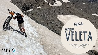 Subida Pico Veleta desde Capileira 22 Junio 2024 con nieve y neveros Sierra nevada [upl. by Ydnec]