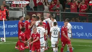 Granit Xhaka Red Card😥 Denmark vs Switzerland 20 All Goals ResultsHighlights [upl. by Tu583]