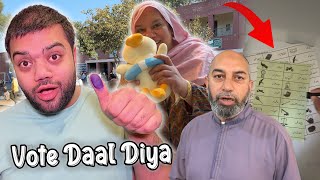 Mama Aur Baba Ke Sath Vote Daalne Chala Gaya 😍  Mene Kisko Vote Diya 🤔  Election 2024 Pakistan 🔥 [upl. by Ellertnom]