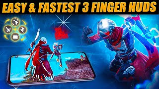 Best 3 Finger Custom Hud ⚡🔥 3 Finger Custom Hud Free Fire 3 Finger Super Movement Custom Hud [upl. by Avehstab713]