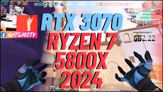 RTX 3070 amp RYZEN 7 5800X  VALORANT RANKED MATCH Benchmark [upl. by Latsyrc]