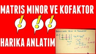 DETERMÄ°NANT MÄ°NÃ–R VE KOFAKTÃ–R NASIL BULUNUR MATEMATÄ°K LYSYGSKPSSTEOGDGSALES [upl. by Jorin]