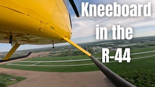 Using A Kneeboard in the Robinson R44 Helicopter [upl. by Llertnor]