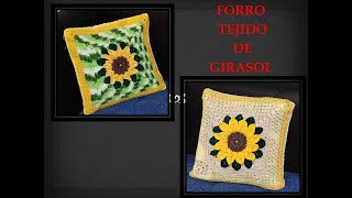 Forros tejidos a crochet con Girasol [upl. by Durnan449]