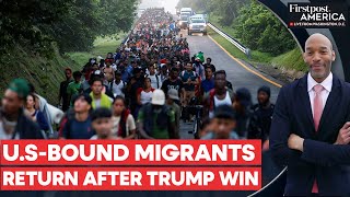 Mexico Migrants Abandon Caravan to the US After Donald Trump Wins  Firstpost America [upl. by Thordis587]