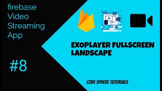 exoplayer fullscreen landscape android  firebase Video Streaming app [upl. by Jemma]