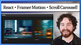 Create a Horizontal Scroll Carousel in React with Framer Motion [upl. by Gniw]