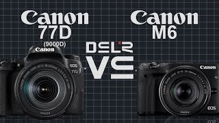 Canon EOS 77D vs Canon EOS M6 [upl. by Dehnel900]