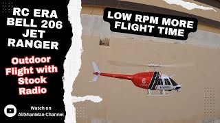 Outdoor Flight Review RC Era C138  Bell 206 Jet Ranger with Stock Radio [upl. by Clemence]