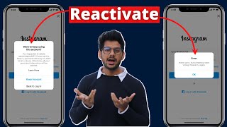 There Was A Problem Logging You Into Instagram  How To Reactivate Instagram Account SOLVED [upl. by Weitzman]