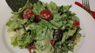 Hempseed Turmeric dressed Lettuce  Live Entrée [upl. by Zeph]