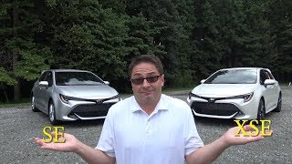 2019 Corolla Hatchback  SE vs XSE trim level comparison Part 5 [upl. by Hnah]