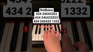 Redbone piano pianomusic pianotutorial pianolessons pianocover redbone childishgambino [upl. by Eillil]