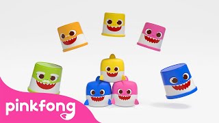 Baby Shark Where are You  Find Baby Shark Family  Song Cubes amp Stacking Cups  Pinkfong [upl. by Johen936]