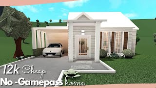 BLOXBURG 12k Cheap NoGamepass Home House BuildSlowed Down Roblox [upl. by Greenes662]