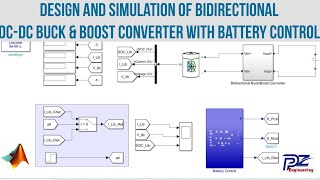 Design and simulation of Bidirectional DCDC buck and boost with Battery Control in MATLABSimulink [upl. by Laird]