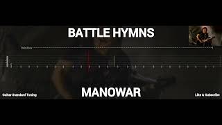 MANOWAR  BATTLE HYMNS  TAB GUITAR [upl. by Yht942]