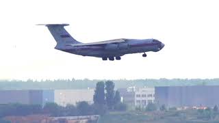 IL76TD EMERCOM goes around during landing at Zhukovsky airport [upl. by Kenneth]