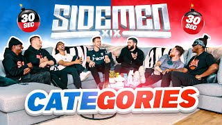 SIDEMEN 30 SECOND CATEGORIES CHALLENGE [upl. by Orelie]