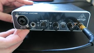 Behringer UPhoria UMC22  Alternate Driver Test [upl. by Annaerdna]