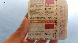 ShelcalHD Tablet  Calcium amp Vitamin D3 Tablet  ShelcalHD Tablet use side effects benefits review [upl. by Ecniuq]