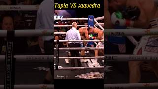 Tapia VS saavedra fight new reels sports [upl. by Assilak705]