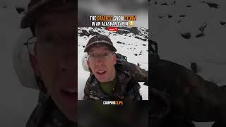 The Craziest Snow Storm In An Alaskan Cabin 😳 Part 1 youtubeshorts shorts camping [upl. by Soisinoid383]