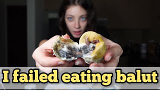 I failed eating a balut fertilized Duck egg [upl. by Worl50]