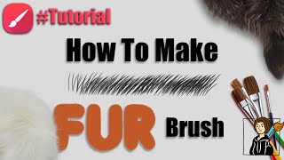 Fur  Hair Brush  for Beginners  full tutorial  Infinite Painter [upl. by Anne473]