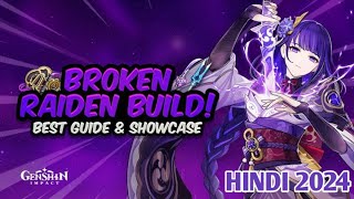 Hindi BROKEN F2P RAIDEN SHOGUNBest Raiden Build  Artifacts Weapons amp Teams  Genshin Impact [upl. by Whitford]